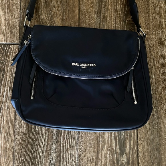 Karl Lagerfeld Bags Nwot Karl Lagerfeld Paris Cara Nylon Navy Blue